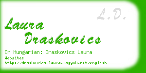 laura draskovics business card